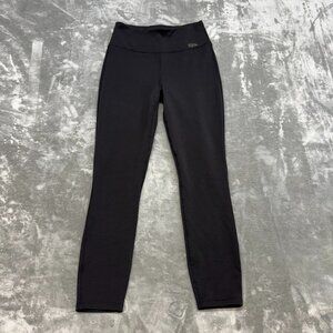 eddie bauer micro fleece lined sweat pants leggings womens small black outdoor